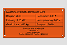 Bedrucktes Aluminium