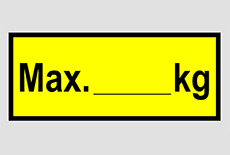 Belastungsaufkleber