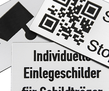 Einlegeschilder