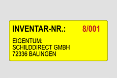 Inventurkennzeichnungen