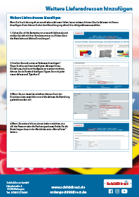 Lieferadressen anlegen