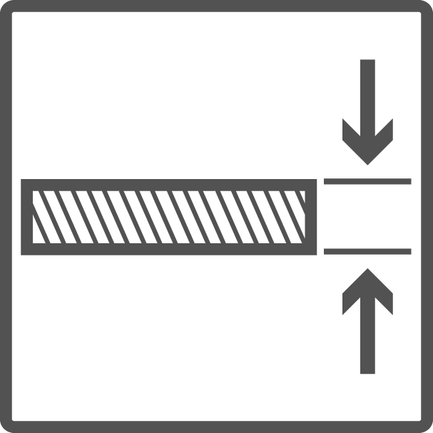 Resopalschilder mit einer Materialstärke von 1,5 und 0,8 mm